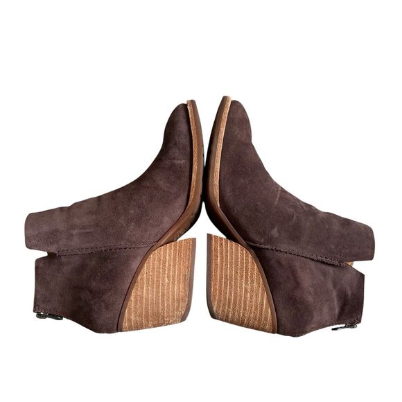 Kork Ease Ankle Booties 7.5 Brown Suede Leather Grunge Western Boho Casual - Picture 5 of 11